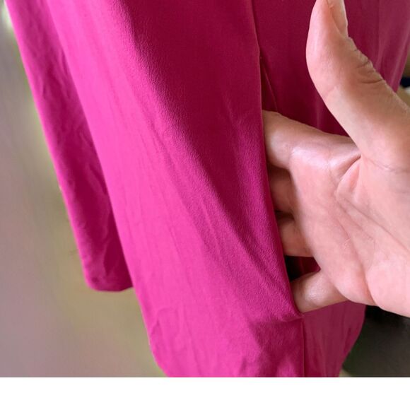 Kenneth Cole Short Sleeve Pink Midi Shift Dress Round Neck size M - Picture 6 of 9